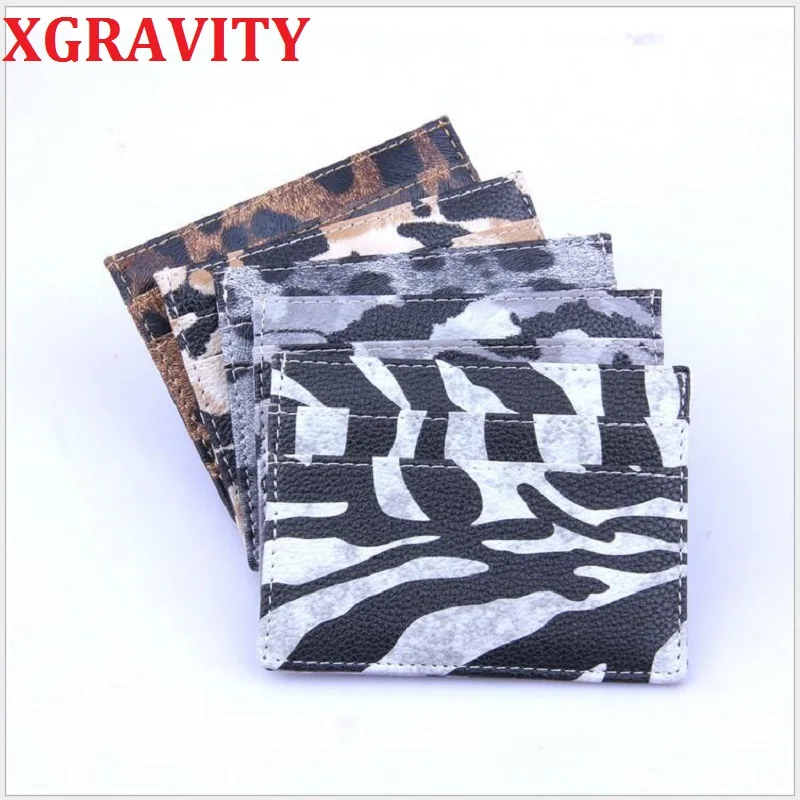 

XGRAVITY 2020 Новый PU Многофункциональный держатель для карт элегантный топ Зебра качественный женский модный кошелек для монет мужские мини лео...
