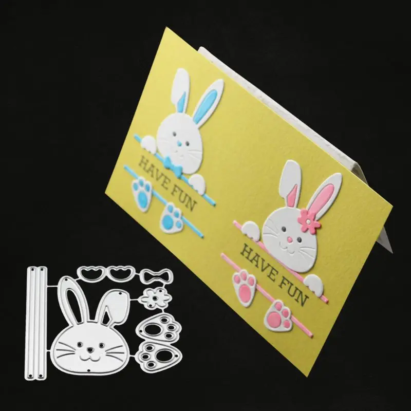 Bow Rabbit Metal Cutting Dies Stencil Scrapbooking DIY Album Stamp Paper Emboss | Дом и сад
