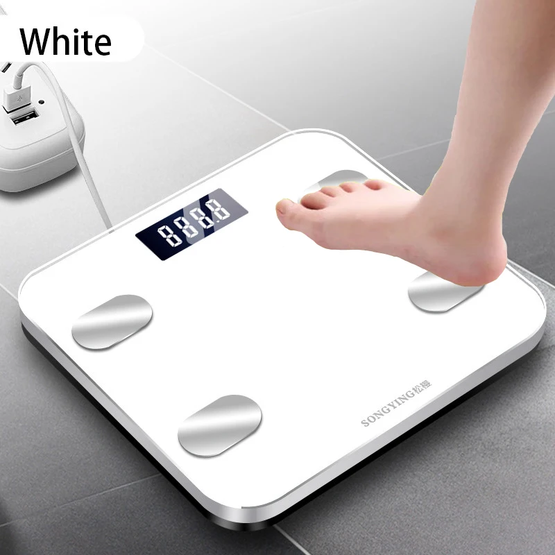 Bluetooth Body Fat Scale USB electronic Digital scale Smart Weight scale Floor Bathroom scales Balance weighing BMI index