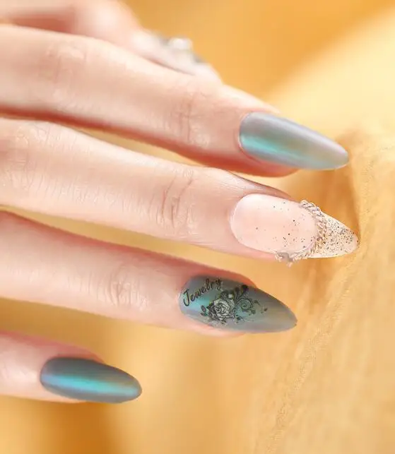 DIY 3D стикер для дизайна ногтей клей наклейки инструмент Милая Кружевная бабочка