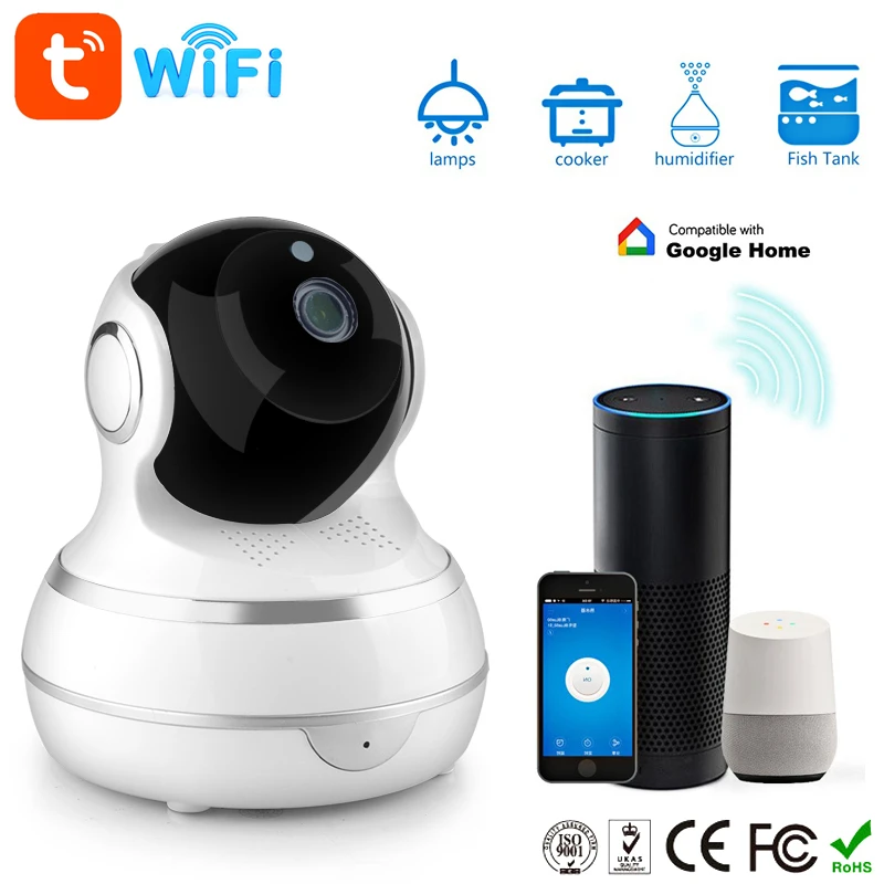 

Умная Wi-Fi IP-камера 1080P 110 ° с функцией ночного видения