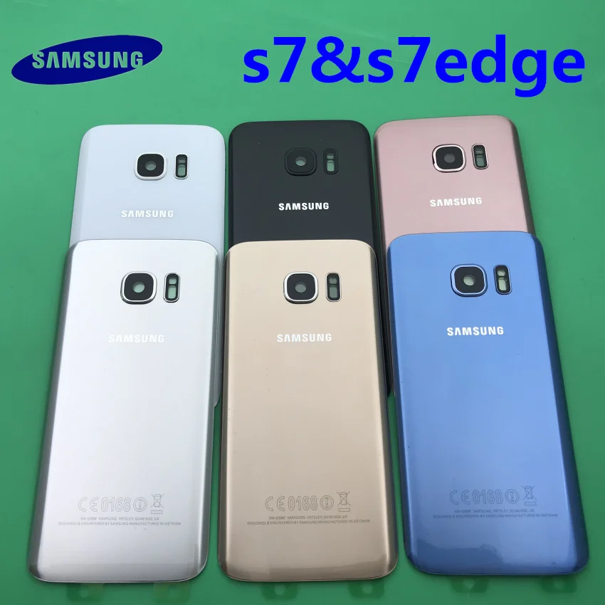 Сменная оригинальная задняя панель стеклянная Задняя для Samsung Galaxy s7 G930 S7 edge G935