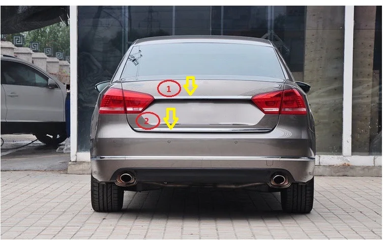 Для VW PASSAT B7 2011 2012 2013 2014 2015 хромированная задняя багажная дверь Задняя отделка