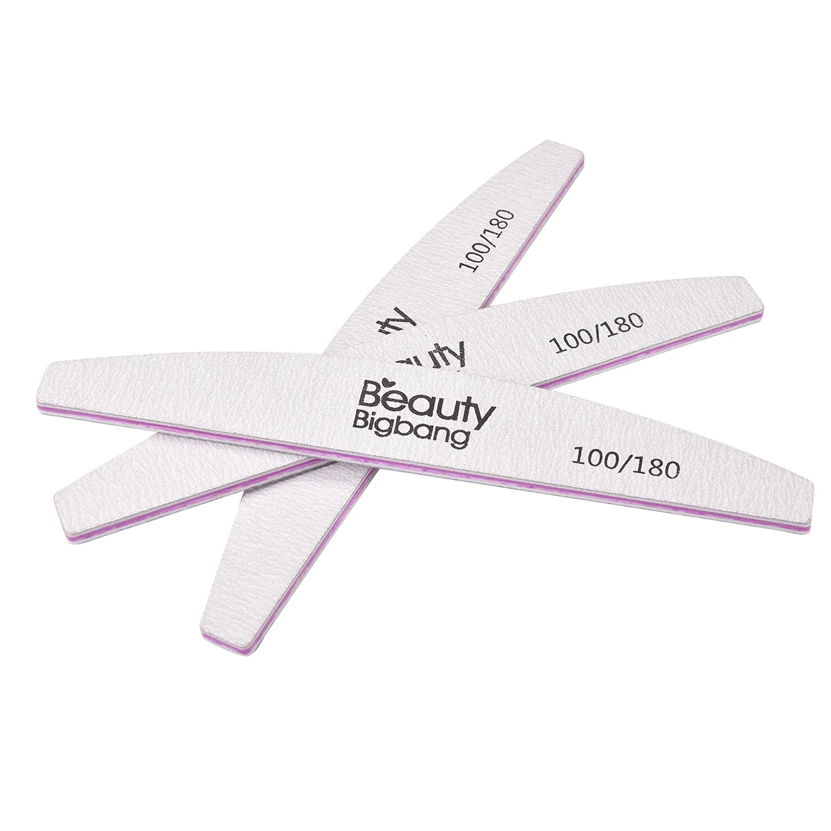 BeautyBigBang 1 шт. пилка для ногтей 100/180 шлифовальный буфер маникюра полировочные