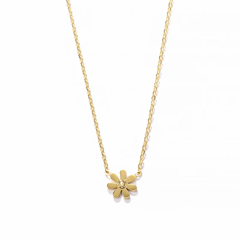 

Sunflower Korean Aesthetic Clavicle Chain Gold Plated Necklace For Women Girls Fashion Luxury Dainty Jewelry Gifts SN2352