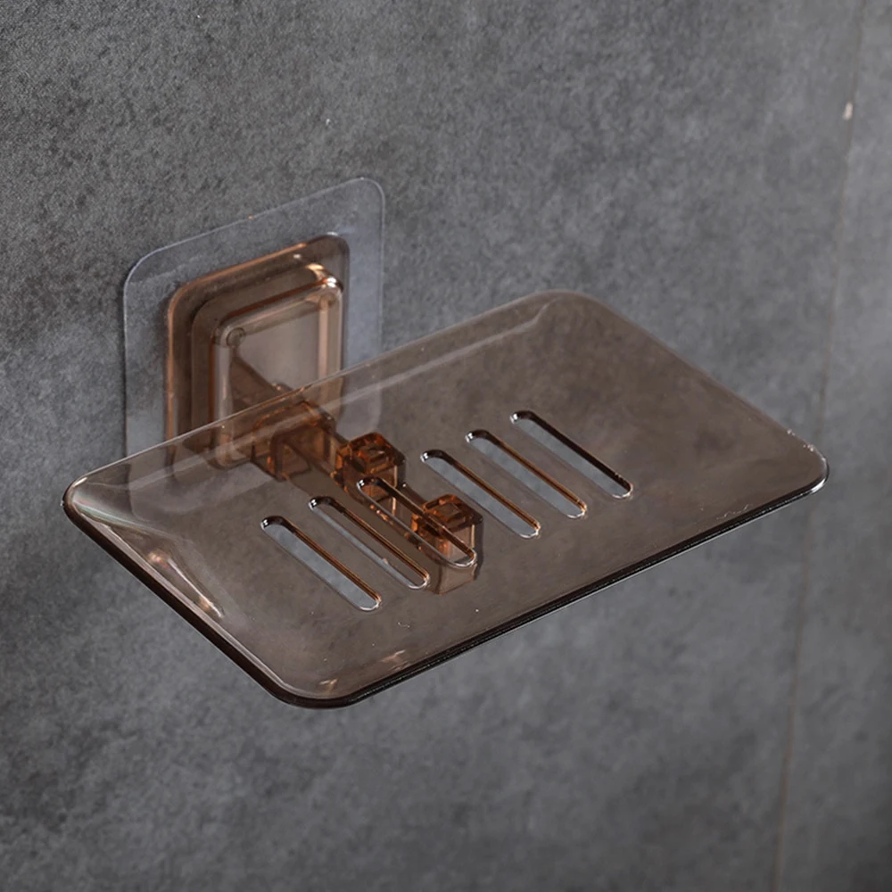 

Suction Cup Wall Dishes Soap Dish Case Soap Box Dish Storage Plate Drain Soap Box Storage Rack Plastic Holder
