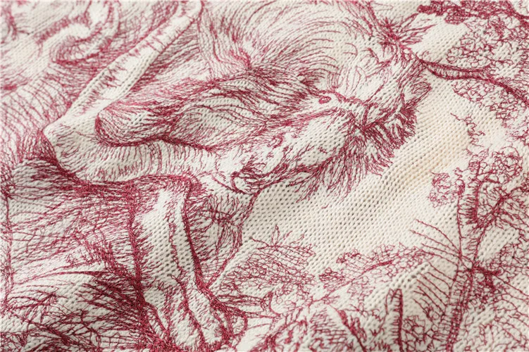 2019 Подиумные пуловеры модные женские свитера с вышитым лесным тигром Свободный