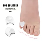 1 пара, маленькие гель для пальцев ног для ежедневного использования, силиконовые гелевые разделители для сепаратор для пальцев ноги ног, вальгус палец ноги