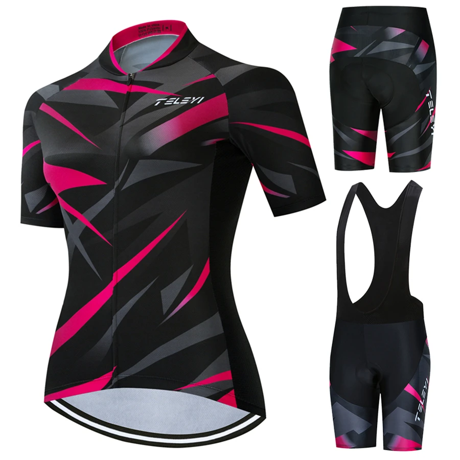 

2022 New 2022 Summer Cycling Jersey Set Bike Team Cycling Clothing Women Quick Dry Uniform Bicycle Jersey Suit Ropa Ciclismo M