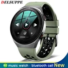 Новые 8 gb Оперативная память музыку Смарт-часы для мужчин вызовов через Bluetooth MT-3 Водонепроницаемый спортивные Смарт-часы для фитнеса полный сенсорный Экран для IOS и Android