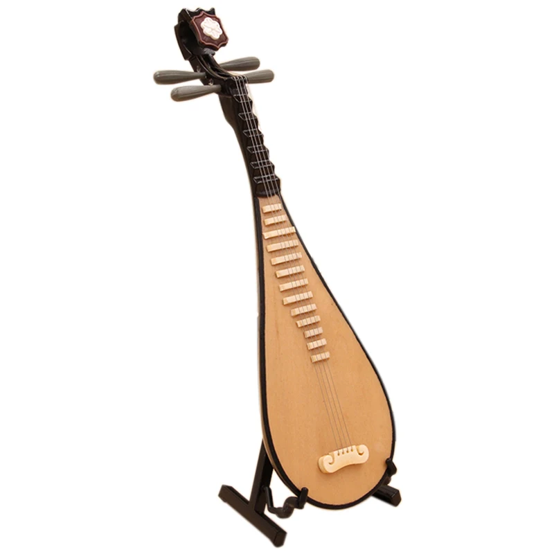Миниатюрная модель Pipa Реплика с подставкой и чехол Mini Lute мини музыкальный