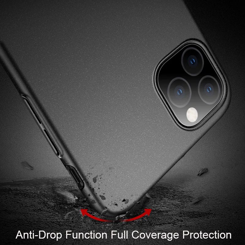 Матовый чехол для телефона iPhone 11 12 Pro XS Max SE 2020 мягкий полноэкранный защитный XR X 7 8