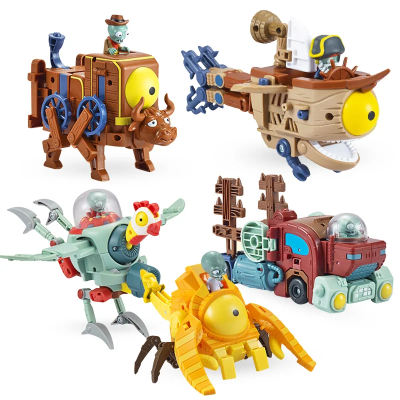 Фигурки Растения против Зомби 2 в сборе игрушки-трансформеры робот босс аниме