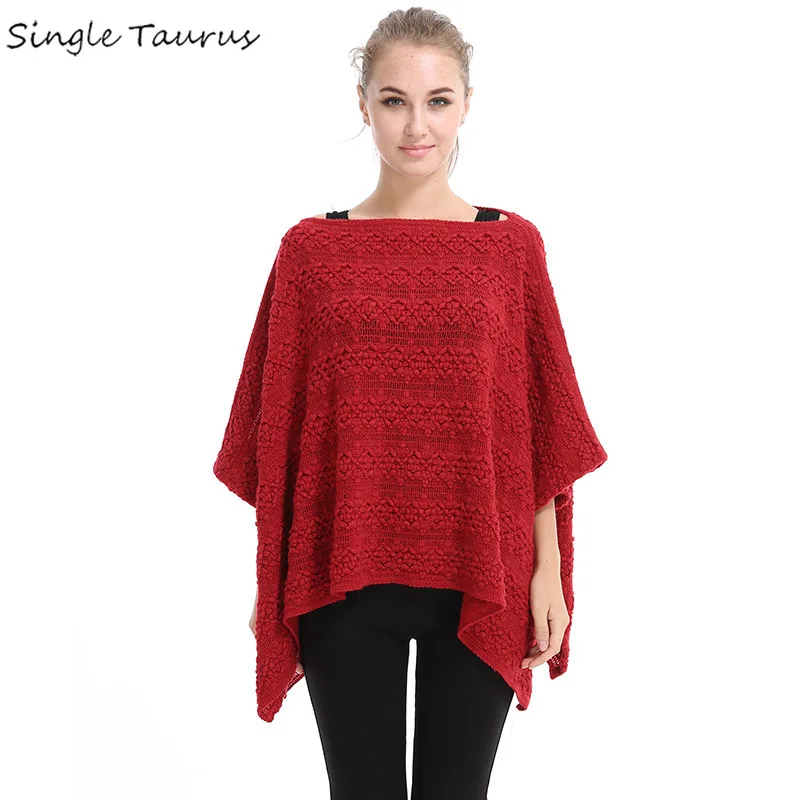 Вязаное хлопковое пончо женские элегантные шарфы палантины зимнее женское