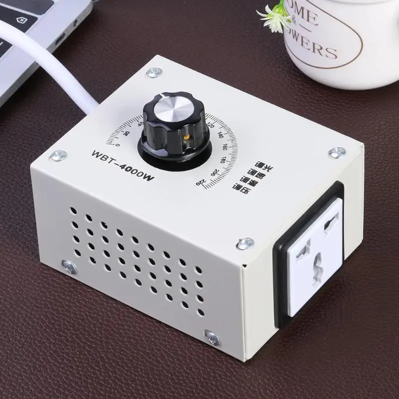 AC 220V WBT-4000W стабилизатор электронапряжения диммер контроль температуры двигателя отрицательное давление вентилятор 105*83*54 мм
