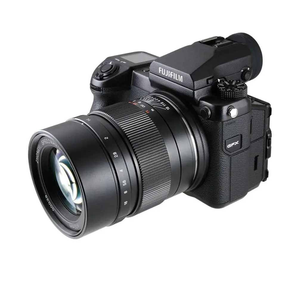 Zhongyi Mitakon Speedmaster 65 мм F1.4 объектив с ручной фокусировкой прайм для FUJI Fujifilm G Mount
