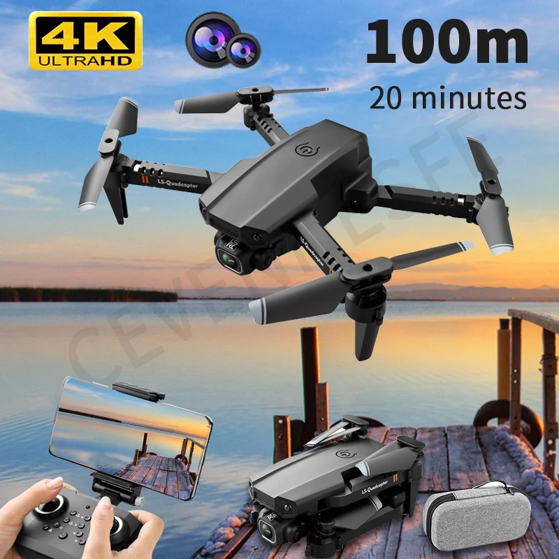 2021 Новый мини Дрон XT6 4K 1080P HD камера Wi Fi Fpv давление воздуха удержание высоты