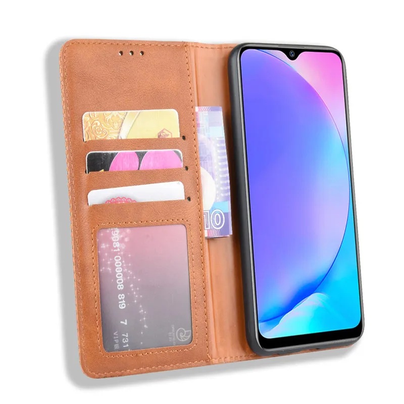 VIVO Y17 чехол VIVOY17 кошелек Флип стиль винтажный кожаный чехол для телефона защитная задняя крышка для Vivo Y17 Y 17 VivoY17 чехол