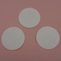 100pcs 8 0cm 3 15 white round felt pads patches for flower and brooches backnon woven circle appliques diy stuff