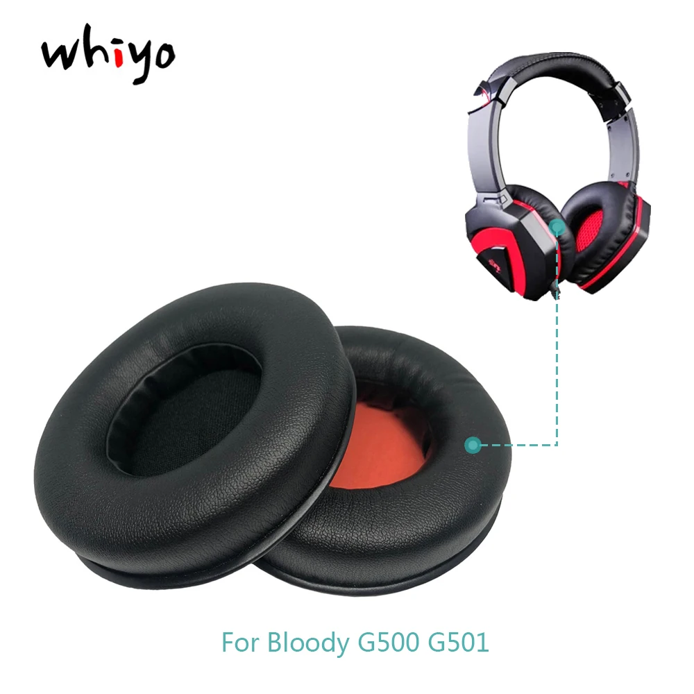 

1 Pair of Ear Pads Cushion Cover Earpads Replacement Cups for Bloody G500 G501 G-500 G-501 G 500 G 501 Headphones Sleeve