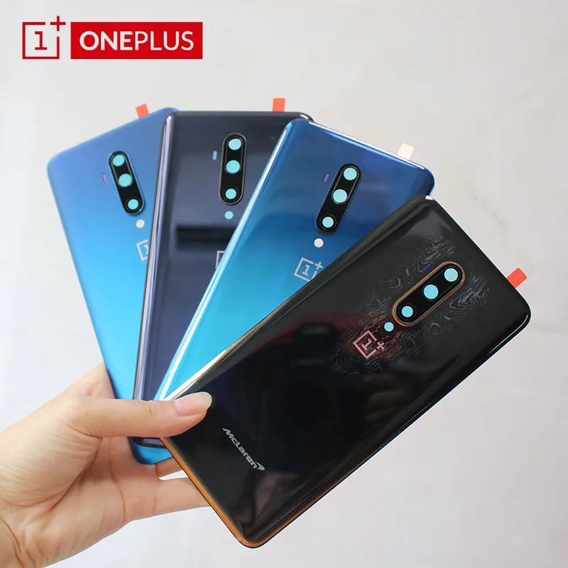 

100% Оригинальный аккумулятор OnePlus 7 T Pro стеклянная задняя крышка задний корпус чехол для One Plus 7 T pro 1 + 7 T Pro + объектив камеры 6,67 дюйма