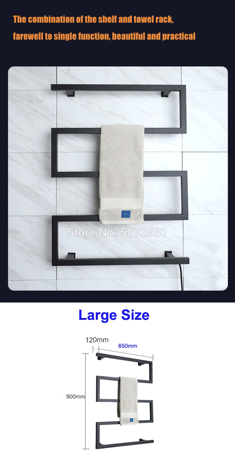 Обогреватель для полотенец из нержавеющей стали 110 В 90x65 см | Сушилки