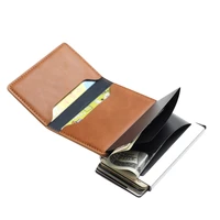 aluminum card holder credit card holder automatic pop up bank card box smart quick release wallet for men and women mini car bag