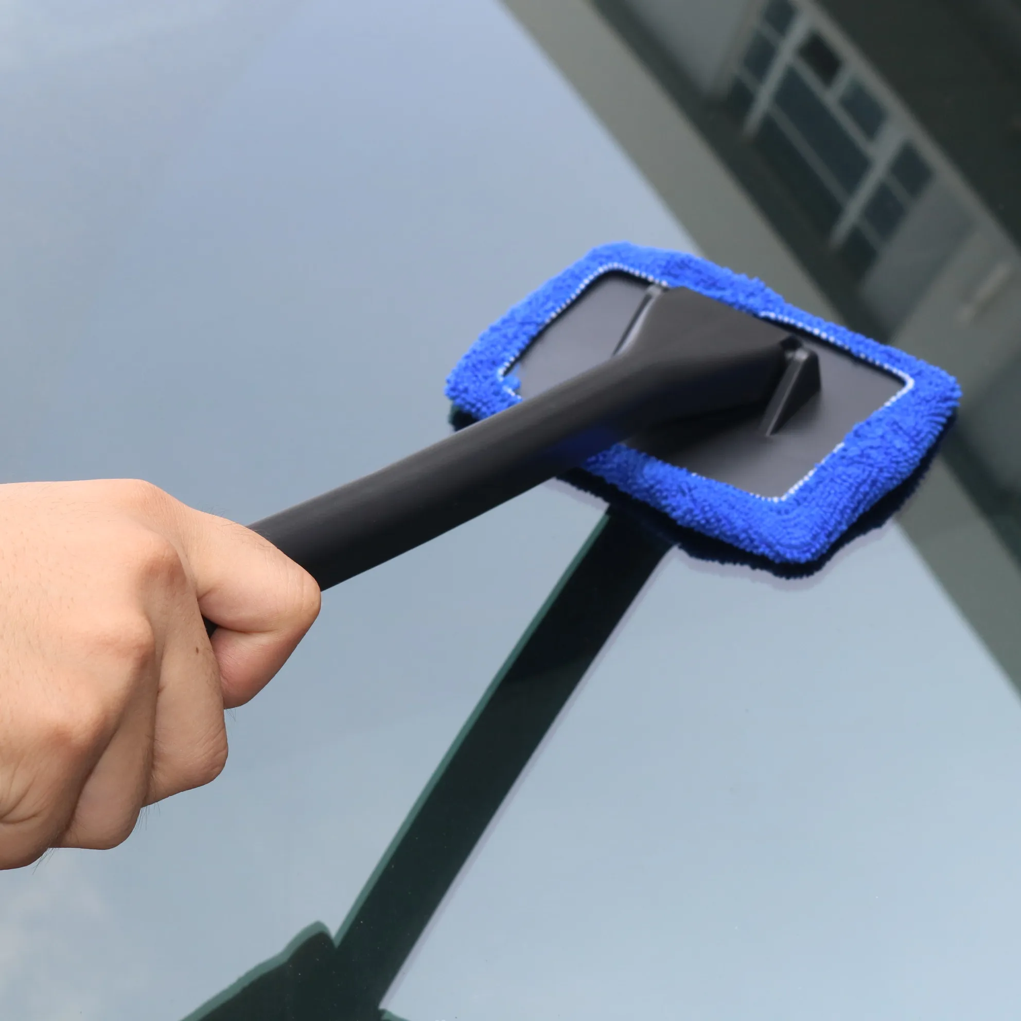 

1pcs Microfiber cloth long handle car wash brush body car windshield cleaning household daily cleaning tool detachable