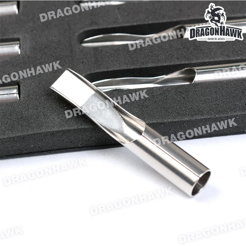 Newest 10 Pcs Different Sizes Lot Stainless Steel Tips Tattoo Nozzle Set Kit | Красота и здоровье