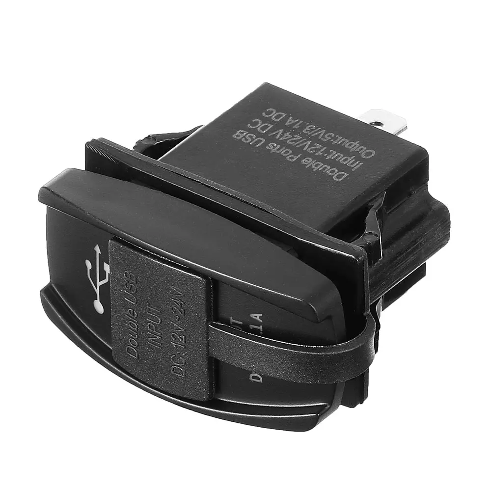 

Синяя светодиодная подсветка зарядного устройства USB для Polaris RZR Ranger 900 1000 RZR900, клавишный переключатель для John Deere Gator XUV для Kawasaki 12-24 В