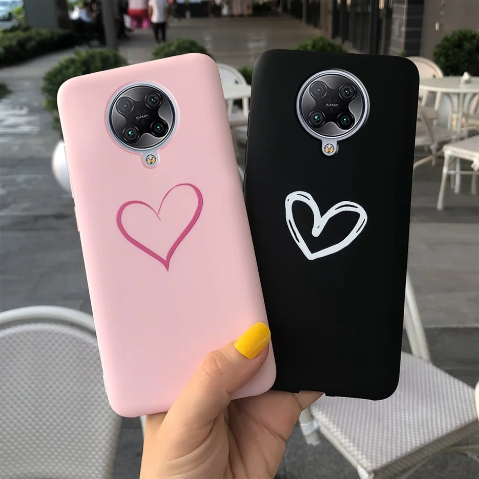 Милый чехол с сердечками для Xiaomi Poco F2 Pro Redmi K30 мягкий тонкий X2 i чехлы телефонов