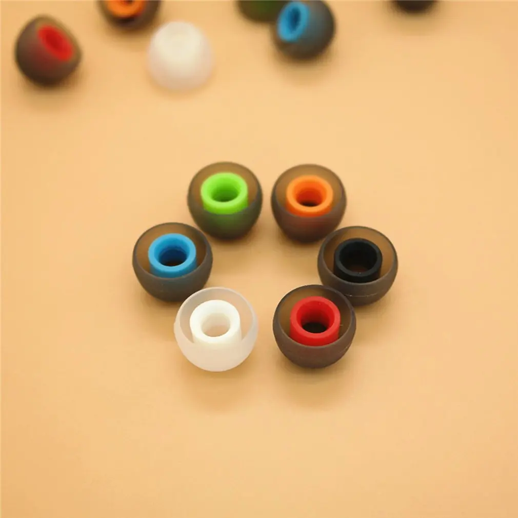 1 пара 4 5 мм двухцветные амбушюры для наушников силиконовые маленькие вкладыши
