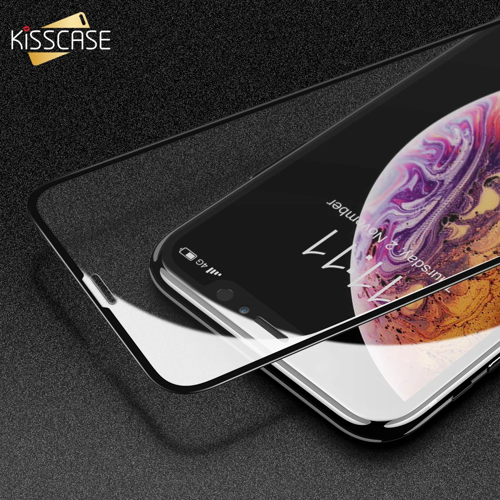 Закаленное стекло KISSCASE для iPhone 11 Pro Защита экрана Max Защитное Передняя