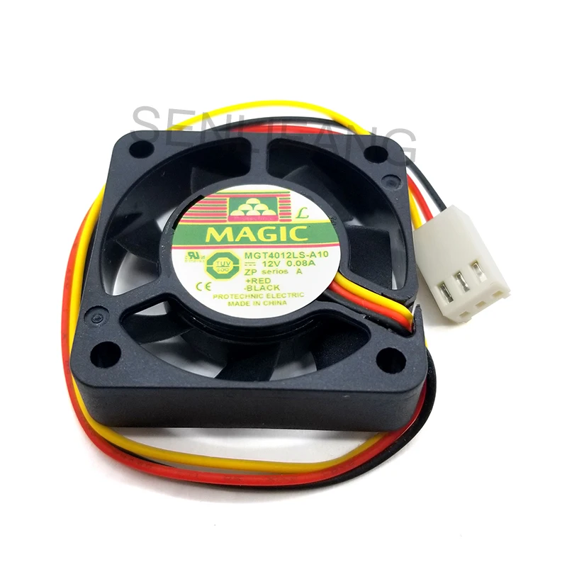 Натуральная для Protechnic MGT4012LS A10 DC12V 0.08A 4010 4 см 40 мм 40X40X10MM 3pin Вентилятор