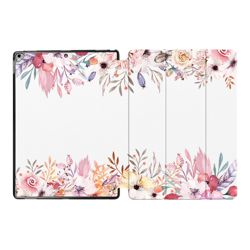 IP18 MTT Flower чехол для планшета для iPad Pro 12,9 '' из искусственной кожи откидная подставка смарт-чехол защитный чехол A1584 A1652 A1670 A1671 - Цвет: IP18