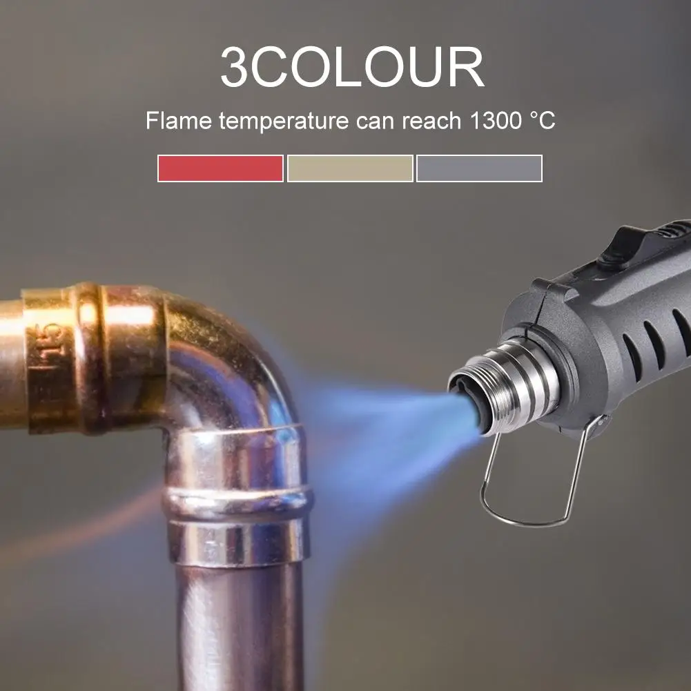Газовый паяльник 3 в 1 с автоматическим зажиганием бутановый термофеном огнемет