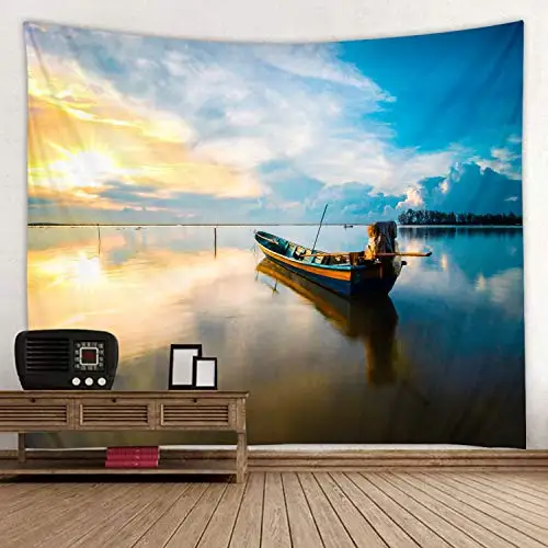 

Beautiful View of The Rising Sun Print Decorative Blanket Tapestry Wall Hanging Art Decoration Living Room and Bedroom Hanging