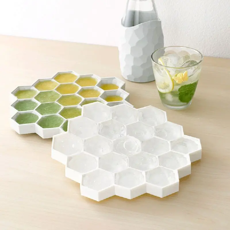 

Geometric Ice Model Silicone Ice Cube Trays Honeycomb Ice Tray Mold Stackable Flexible Safe Water Cube Molds Ice DIY Supplies