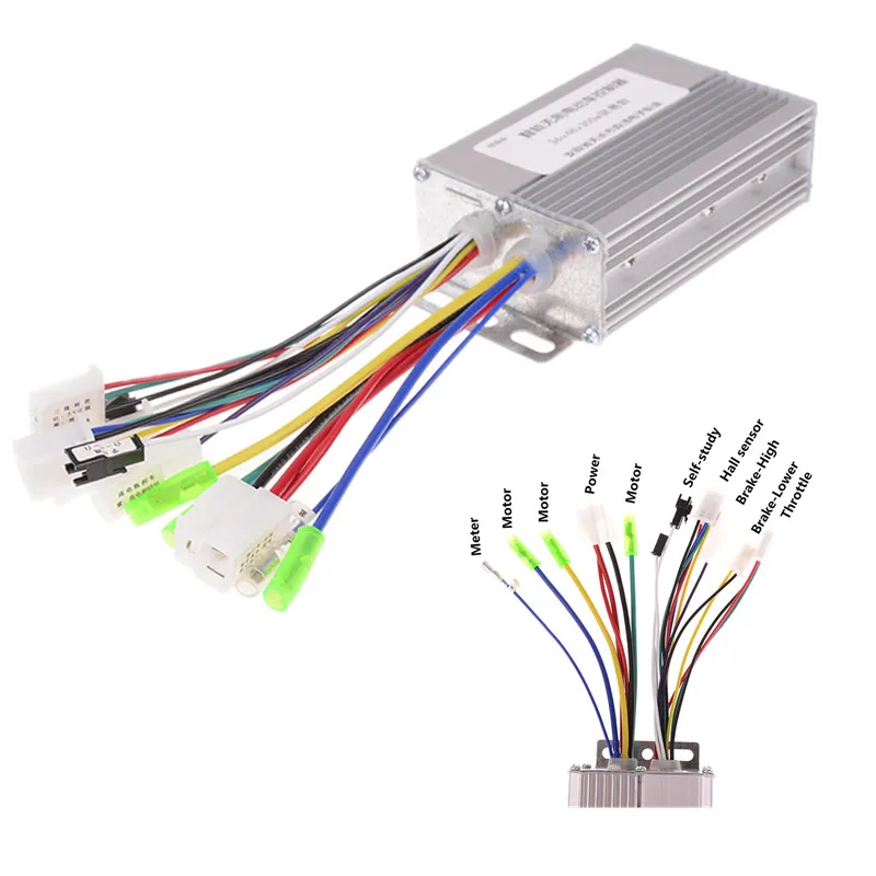 1pcs Brushless DC Motor Controller Electric Bicycle E-bike Scooter 36V/48V 350W | Спорт и развлечения