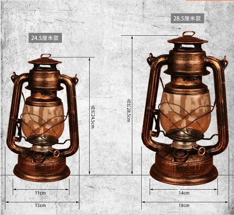 Керосиновая лампа в стиле ретро домашняя старая с маслом ностальгия лошадь для