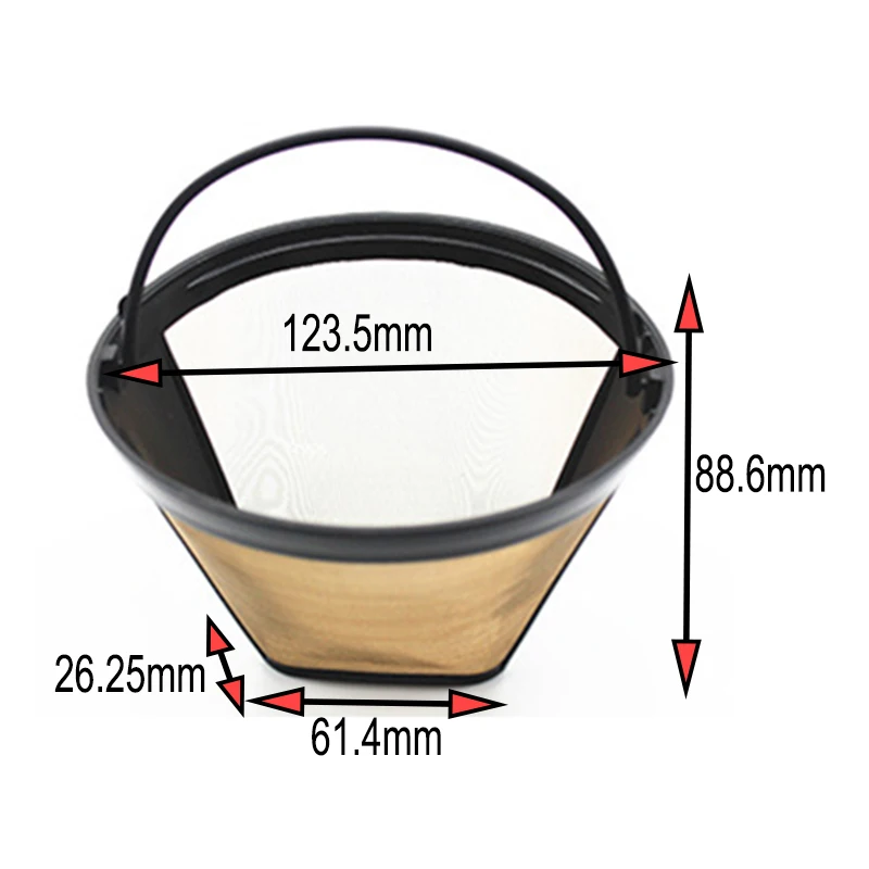 Cuisinart GTF фильтр золотого тона для CHW 12 кофемашины ситечко полезное домашнее