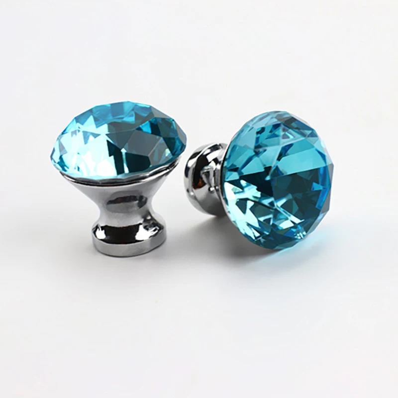 2 шт. 30 мм Современная Континентальная простая Хрустальная Алмазная ручка с