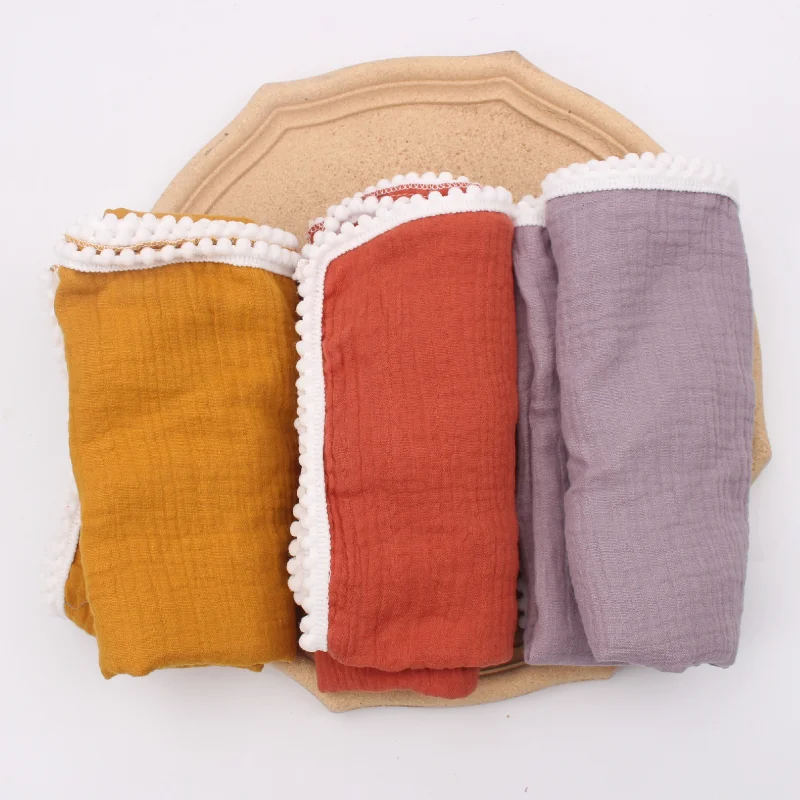 

Muslin 100% Cotton Baby Blanket 80*65cm Soft Newborn Blankets Bath Gauze Infant Swaddle Wrap Sleepsack Stroller Cover