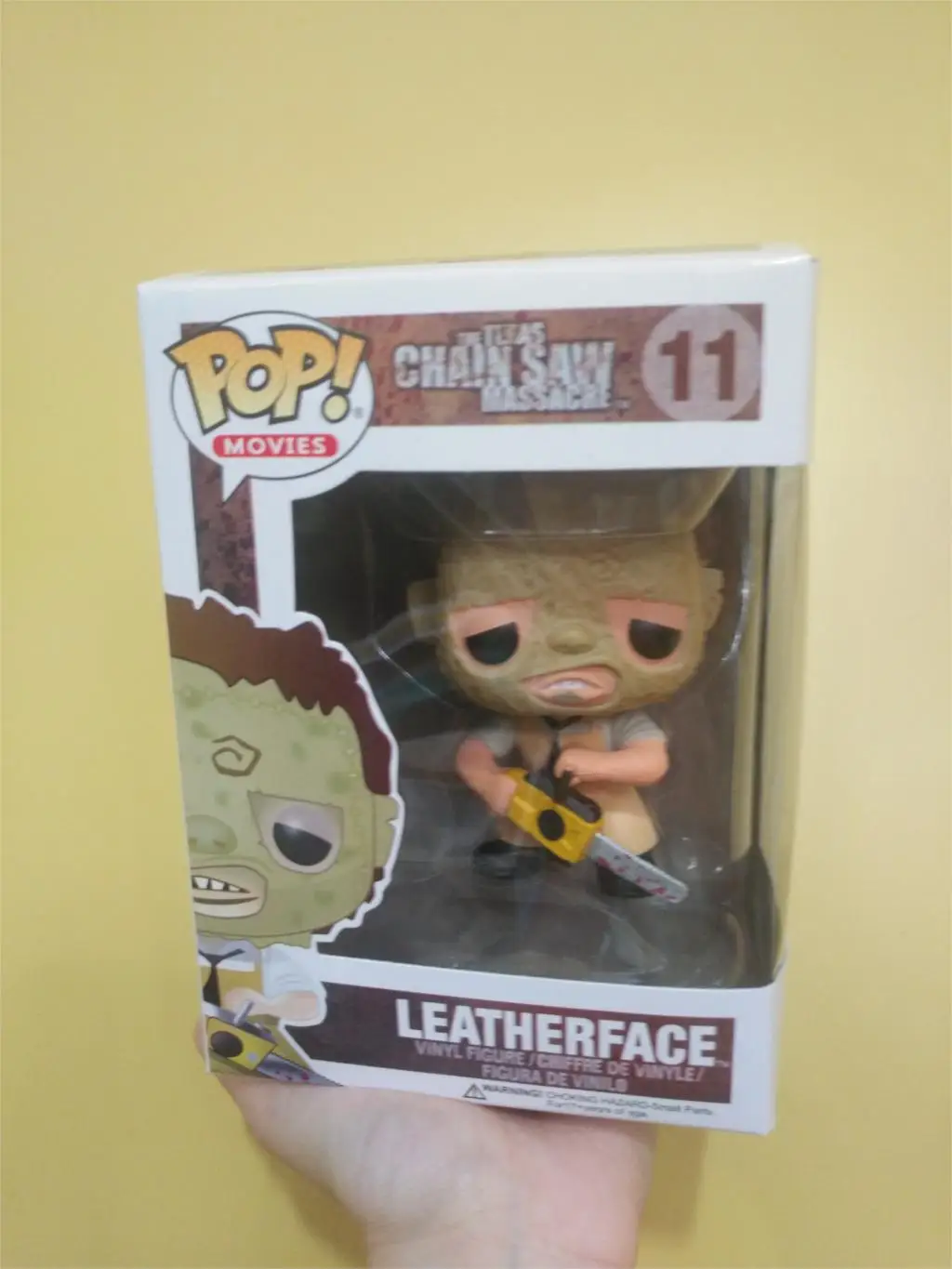 with retail box Funko Pop Техасская резня бензопилой leatherface Коллекционная виниловая кукла модель игрушки - Цвет: with retail box