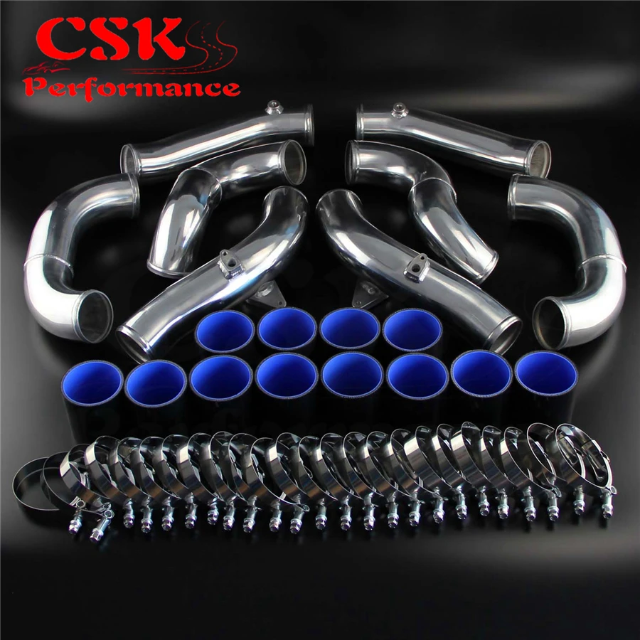 Гоночный турбо интеркулер Трубопроводный комплект Подходит для Nissan GT-R R35 VR38DET VR38