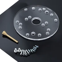 acrylic 6 5 universal router base plate kit with centering pin for bosch dewalt and most router
