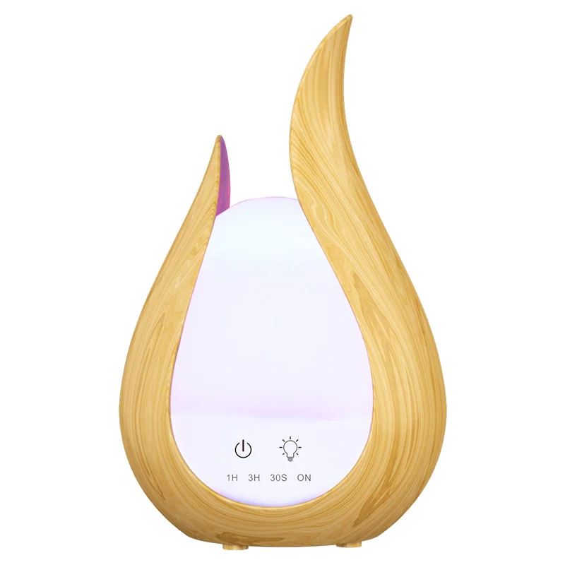 Ultrasonic Intelligent Aroma Air humidifier ESSential Oil Diffuser wood grain 7 Color LED Night light Water droplets design | Бытовая