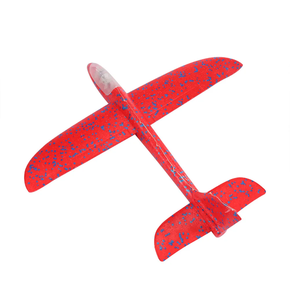 

Big Good Quality LED Hand Launch Throwing Airplane Glider Aircraft Inertial Foam EPP Toy Children Plane Model Outdoor Fun