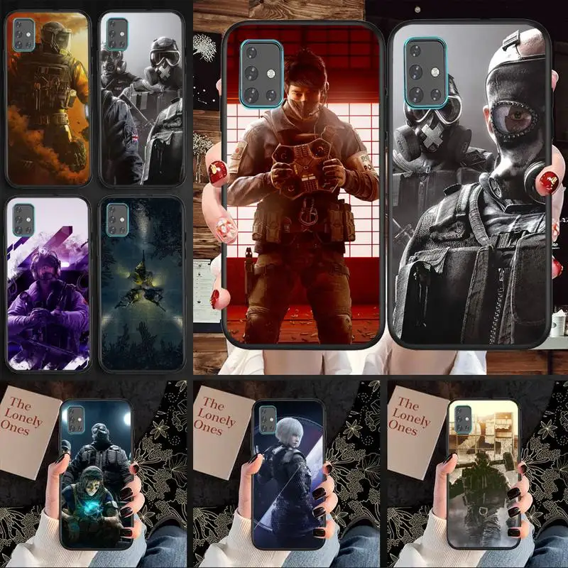 

Game rainbow six siege Printing Drawing Phone Case For Samsung S5 S6 S7 S8 S9 S10 S20 S21 Edge Plus E Fe Lite