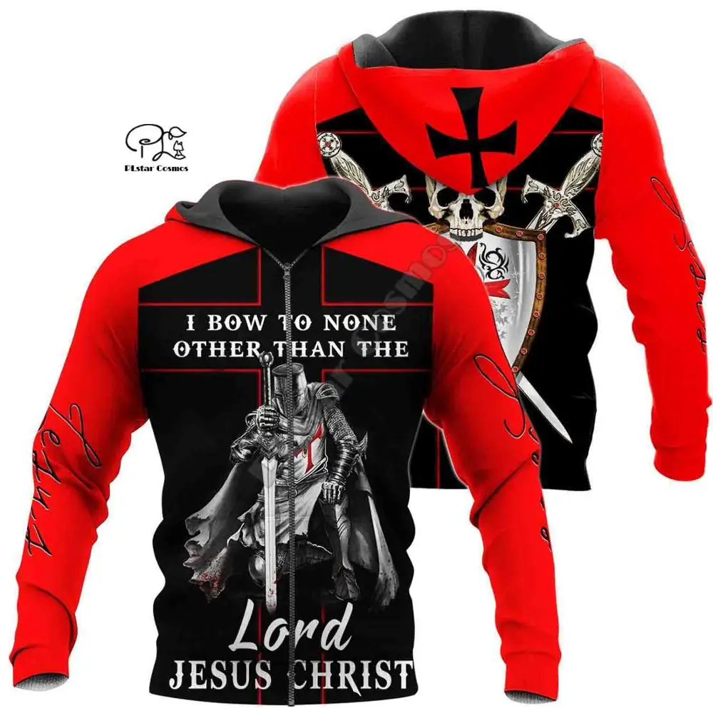 

PLstar Cosmos 3dPrint Cross Knights Templar Armor Unisex Men/Women Harajuku Streetwear Funny Hoodies/Sweatshirt/Jacket-a9